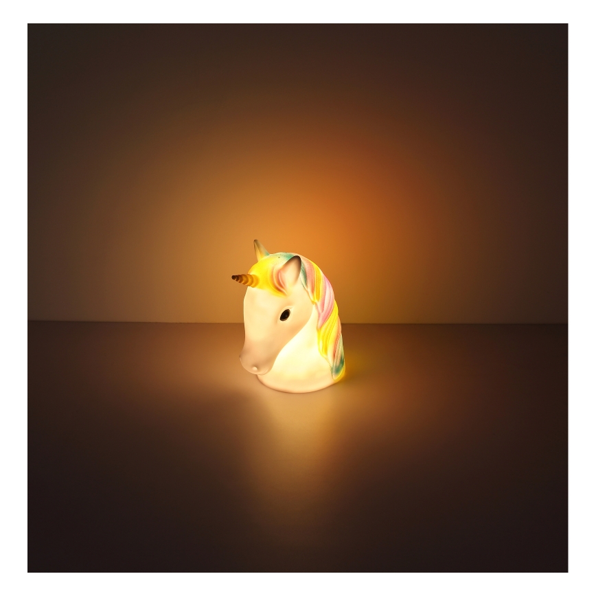 Globo - LED Kinder-Nachtlicht LED/1W/230/4,5V 3xAA Einhorn