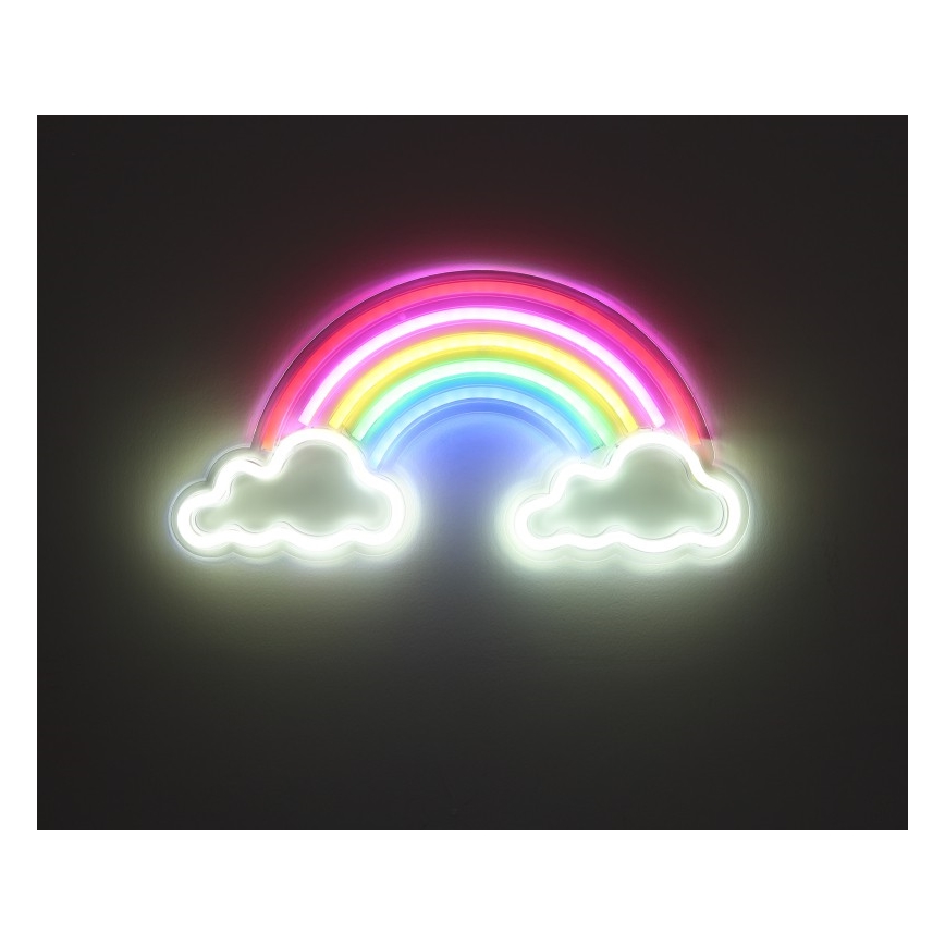 Globo - LED Neon-Wanddekoration LED/3W/USB Regenbogen