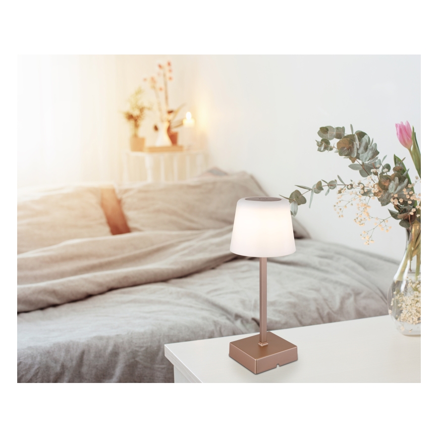 Globo - LED dimmbare Touch-Tischlampe LED/2W/5V 3000/4500/6500K 800 mAh beige