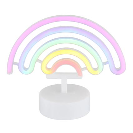 Globo - LED Neon Tischdekoration LED/2W/3xAA Regenbogen