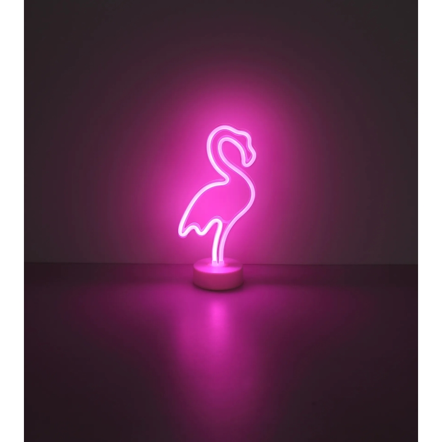 Globo - LED Neon Tischdekoration LED/2W/3xAA Flamingo