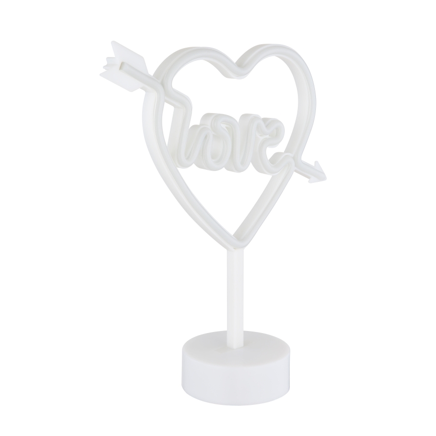 Globo - LED Neon Tischdekoration LED/2W/3xAA Herz