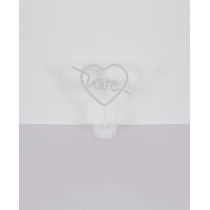 Globo - LED Neon Tischdekoration LED/2W/3xAA Herz