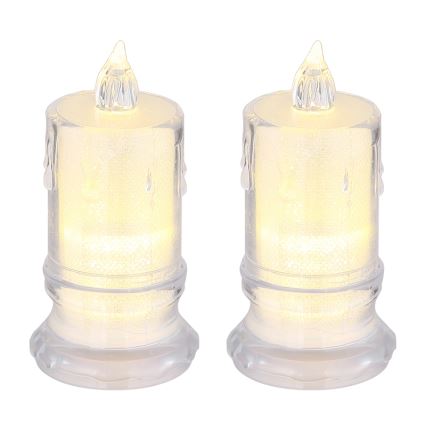 Globo - SET 2x LED-Kerze LED/0,25W/3xLR1130