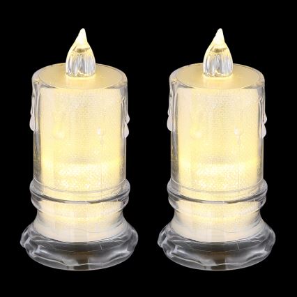 Globo - SET 2x LED-Kerze LED/0,25W/3xLR1130