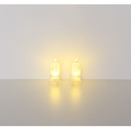 Globo - SET 2x LED-Kerze LED/0,25W/3xLR1130