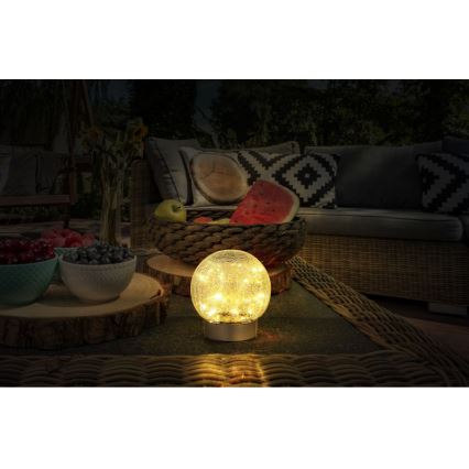 Globo - LED dekorative wiederaufladbare Tischlampe 25xLED/0,06W/5V 600 mAh IP44