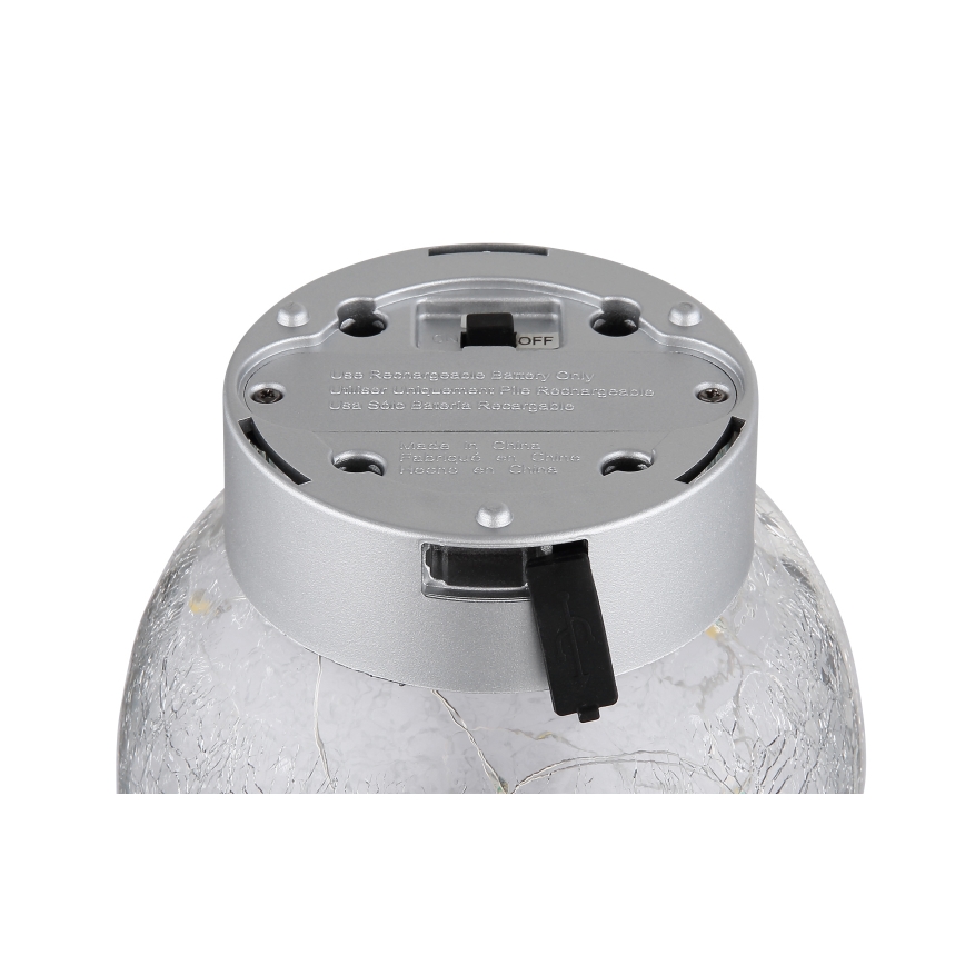 Globo - LED dekorative wiederaufladbare Tischlampe 25xLED/0,06W/5V 600 mAh IP44