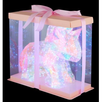 Globo - LED-dimmbare, wiederaufladbare Tischdekoration LED/4W/5V 1800 mAh Einhorn