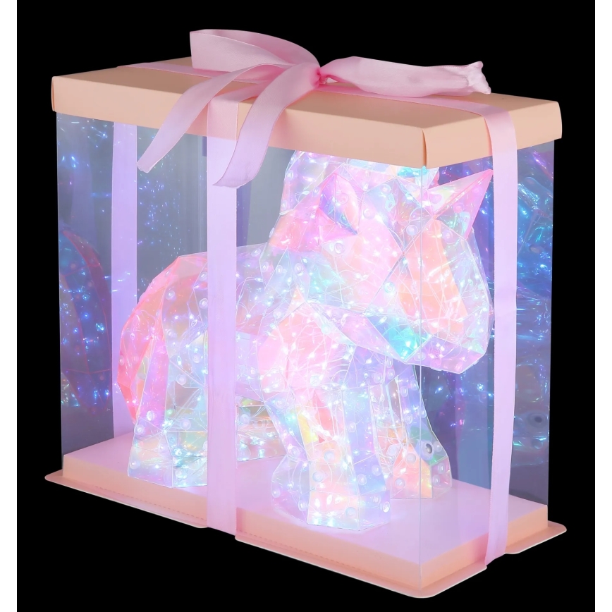 Globo - LED-dimmbare, wiederaufladbare Tischdekoration LED/4W/5V 1800 mAh Einhorn