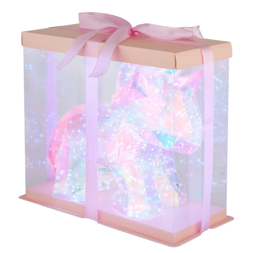 Globo - LED-dimmbare, wiederaufladbare Tischdekoration LED/4W/5V 1800 mAh Einhorn
