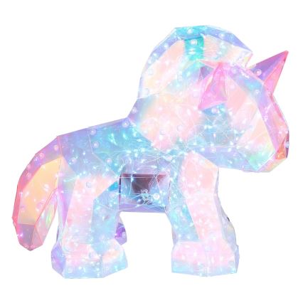 Globo - LED-dimmbare, wiederaufladbare Tischdekoration LED/4W/5V 1800 mAh Einhorn