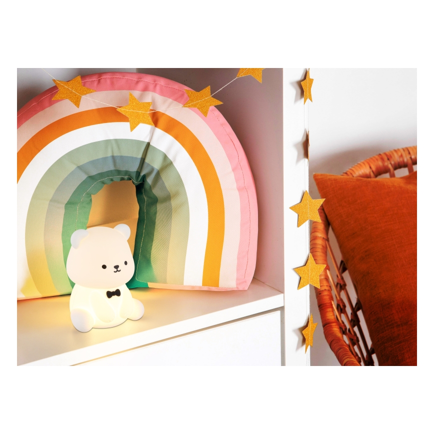 Globo - LED RGBW dimmbares, wiederaufladbares Kinder-Nachtlicht LED/1W/5V 1200 mAh Bär