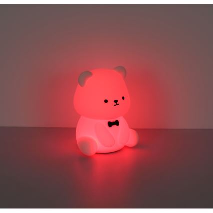 Globo - LED RGBW dimmbares, wiederaufladbares Kinder-Nachtlicht LED/1W/5V 1200 mAh Bär