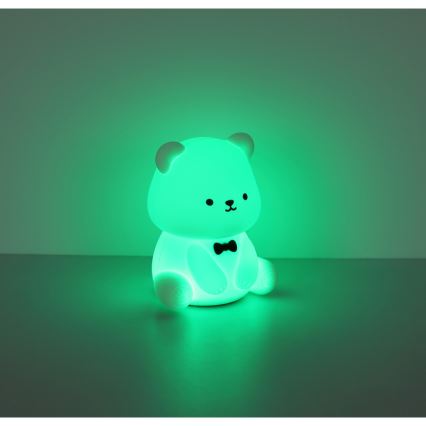 Globo - LED RGBW dimmbares, wiederaufladbares Kinder-Nachtlicht LED/1W/5V 1200 mAh Bär
