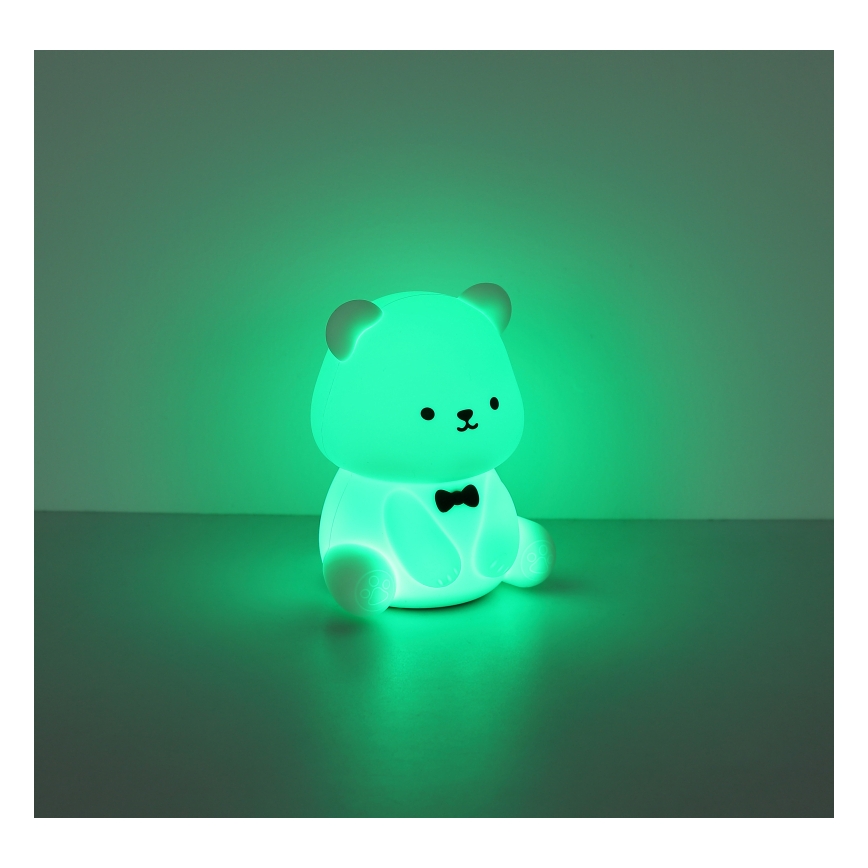 Globo - LED RGBW dimmbares, wiederaufladbares Kinder-Nachtlicht LED/1W/5V 1200 mAh Bär