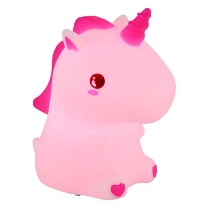 Globo - LED RGBW, dimmbares, wiederaufladbares Kinder-Nachtlicht, LED/1,5W/5V, 1200 mAh, Einhorn