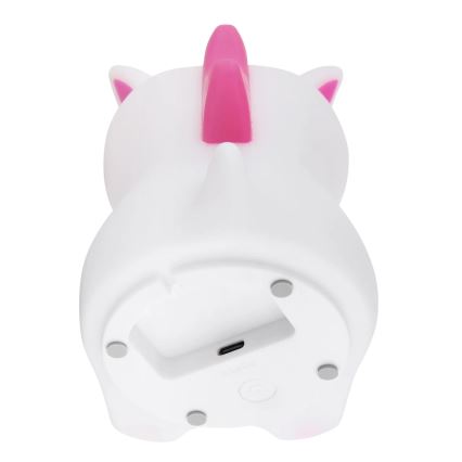 Globo - LED RGBW, dimmbares, wiederaufladbares Kinder-Nachtlicht, LED/1,5W/5V, 1200 mAh, Einhorn