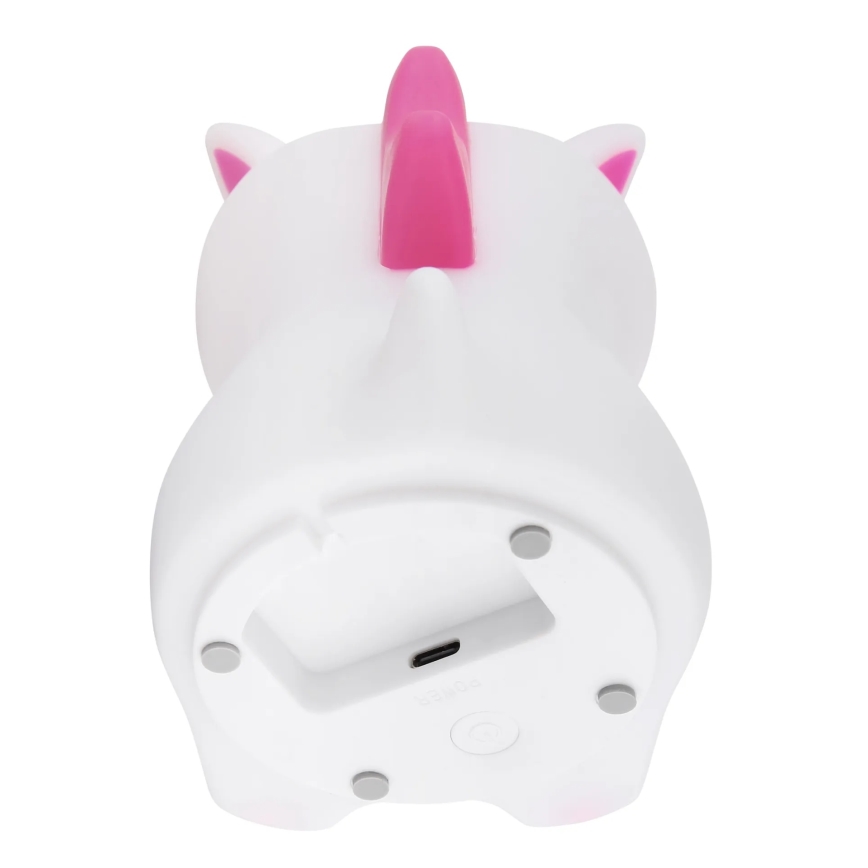 Globo - LED RGBW, dimmbares, wiederaufladbares Kinder-Nachtlicht, LED/1,5W/5V, 1200 mAh, Einhorn