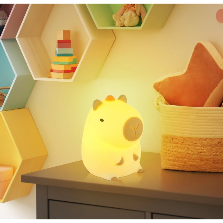 Globo - LED RGBW dimmbares wiederaufladbares Kinder-Nachtlicht LED/1,5W/5V 1200 mAh Capybara