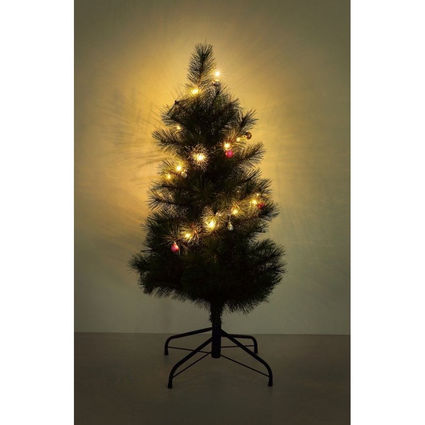 Globo - LED Lichterkette 20xLED/2xAA 2,2m warmweiß