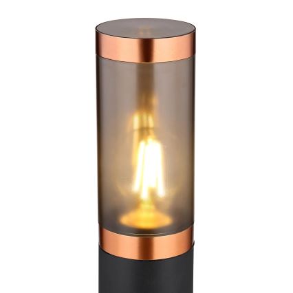 Globo - Außenleuchte 1xE27/23W/230V IP44 80 cm schwarz/kupfern
