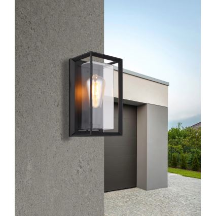 Globo - Outdoor-Wandleuchte 1xE27/60W/230V IP44 schwarz