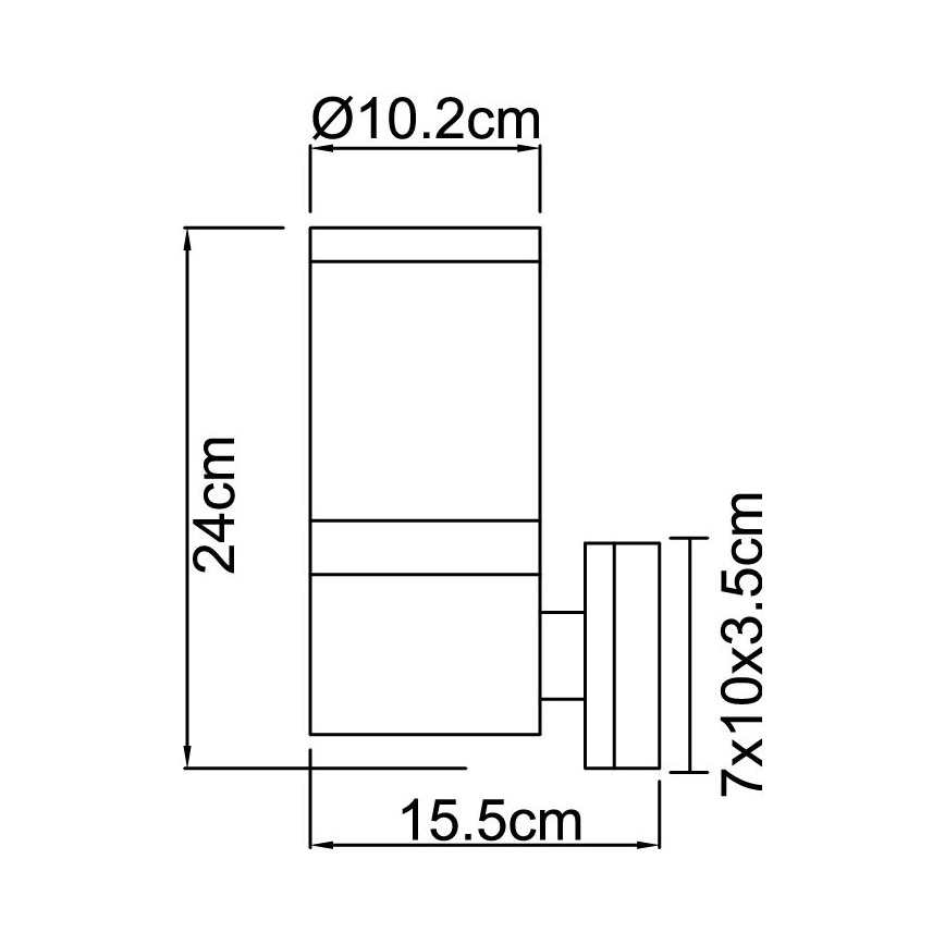 Globo - Außenleuchte 1xE27/60W/230V