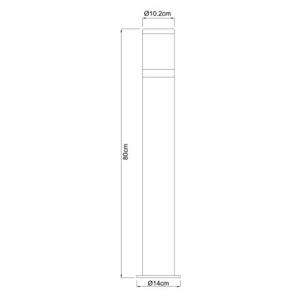 Globo - Außenleuchte 1xE27/60W/230V IP44