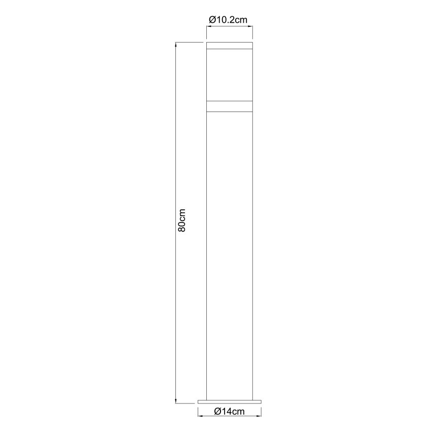 Globo - Außenleuchte 1xE27/60W/230V IP44