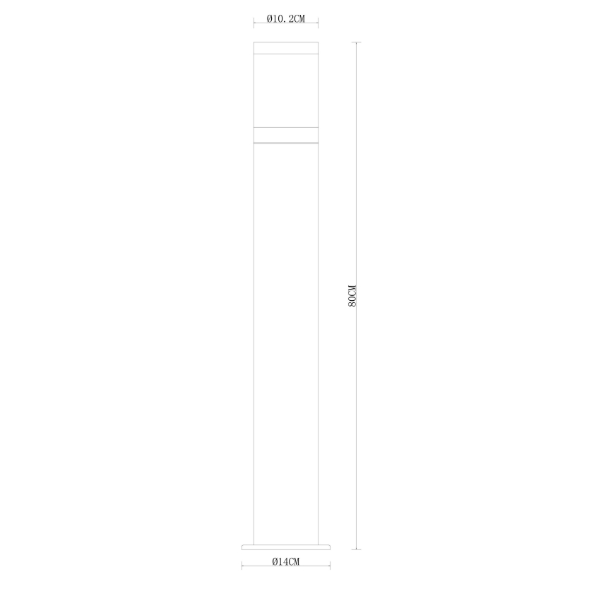 Globo - Außenleuchte 1xE27/60W/230V 80 cm IP44