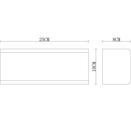 Globo - Außenwandleuchte 1xE27/15W/230V IP44 weiß