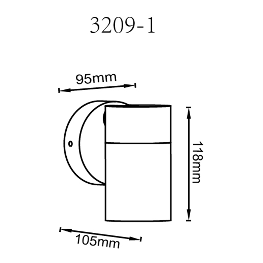 Globo - Wandstrahler 1xGU10/35W/230V