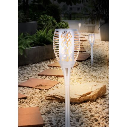 Globo - LED-Solarleuchte LED/3,6W/3V 1800K IP44 glänzendes Chrom
