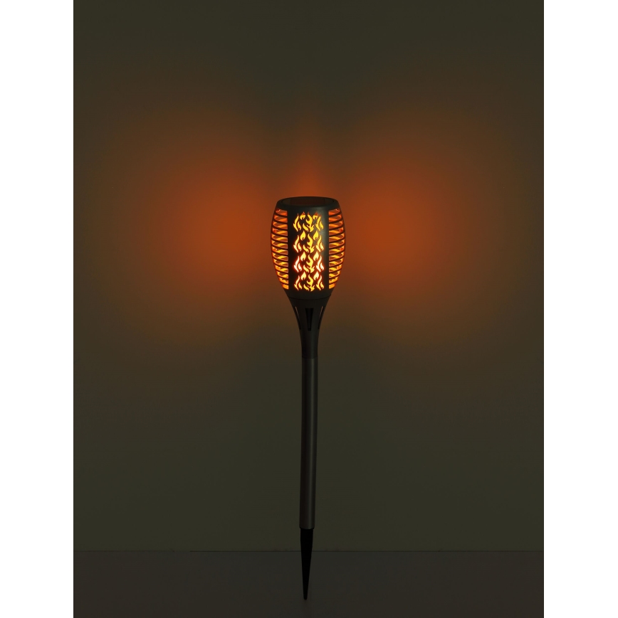 Globo - LED-Solarleuchte LED/3,6W/3V 1800K IP44 glänzendes Chrom