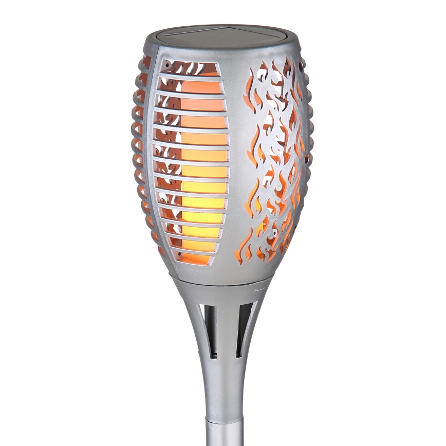 Globo - LED-Solarleuchte LED/3,6W/3V 1800K IP44 glänzendes Chrom