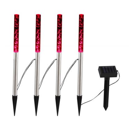 Globo - SET 4x LED Solarleuchte 4xLED/0,07W IP44 600 mAh