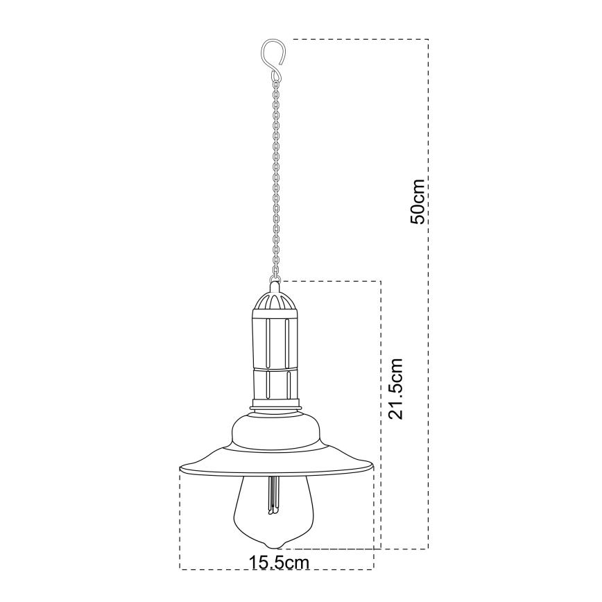 Globo - LED-Solar-Hängelampe an einer Kette LED/0,06W/1,2V IP44