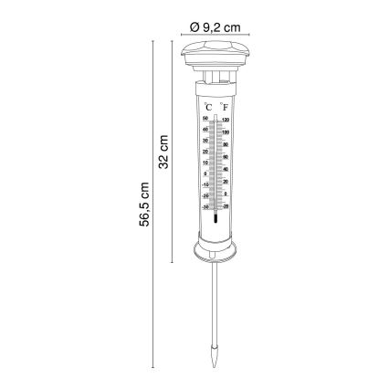 Globo - LED-Solarbeleuchtung LED/0,06W IP44