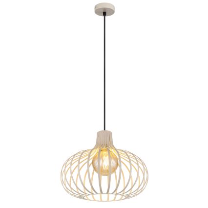 Globo - Pendelleuchte mit Kabel 1xE27/40W/230V beige