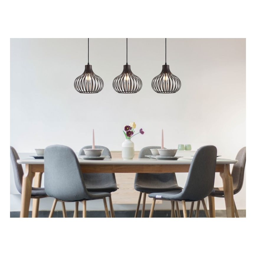 Globo - Hängeleuchte 3xE27/40W/230V