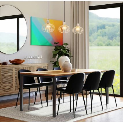Globo - Hängeleuchte an Kabel 3xE27/40W/230V beige