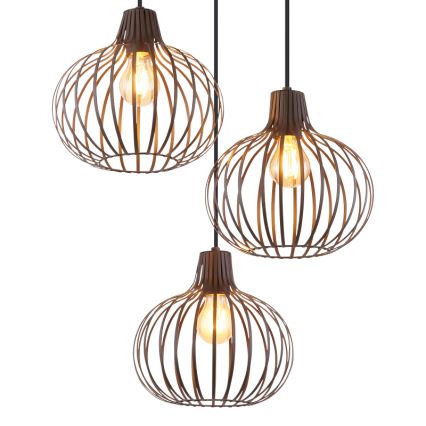 Globo - Pendelleuchte mit Kabelaufhängung 3xE27/40W/230V