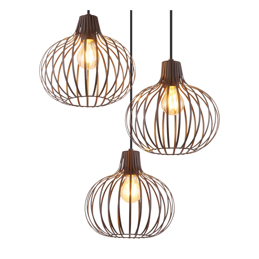 Globo - Pendelleuchte mit Kabelaufhängung 3xE27/40W/230V