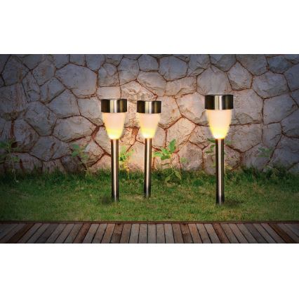 Globo - SET 3x Solarleuchte 3xLED/0,06W/1,2V IP44 200 mAh