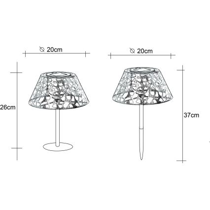 Globo - LED-Solarleuchte LED/0,06W/3V 3000K IP44