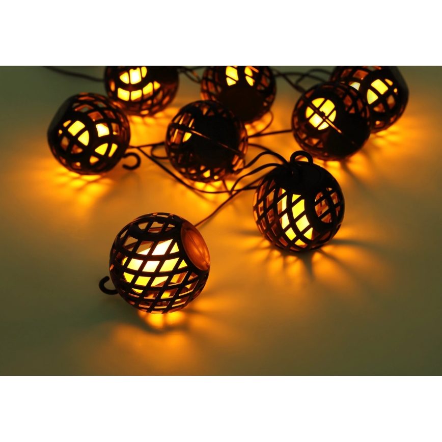 Globo - Dekorative LED-Solarlichterkette 98xLED/0,1W/3V 410 cm IP44