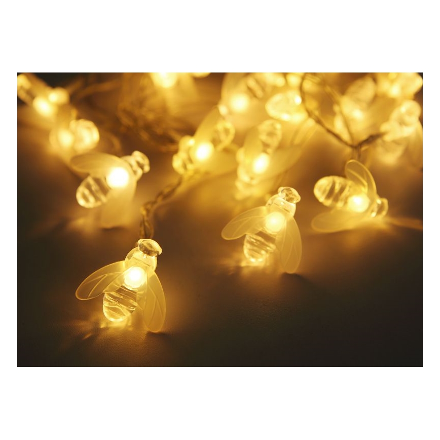 Globo – LED-Solarlichterkette 20xLED/0,06W/3V IP44