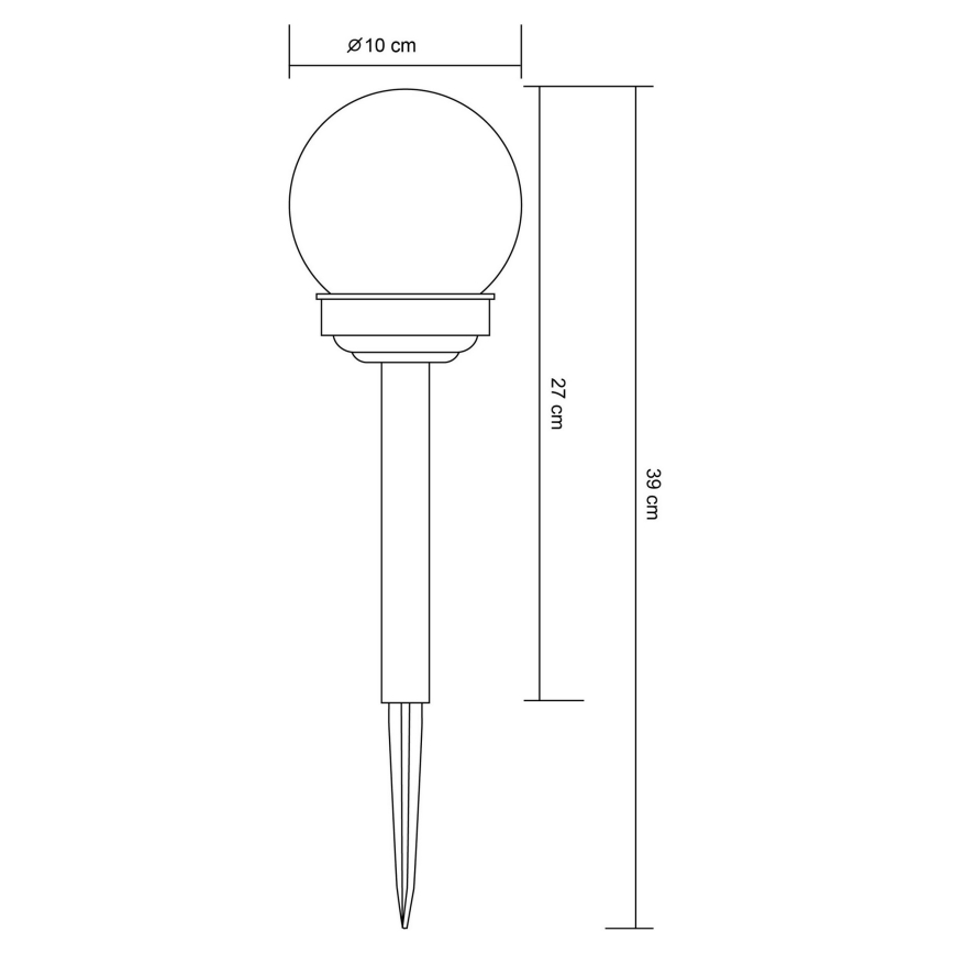 Globo 33699-12 - LED-Solarleuchte LED/1,2V IP44