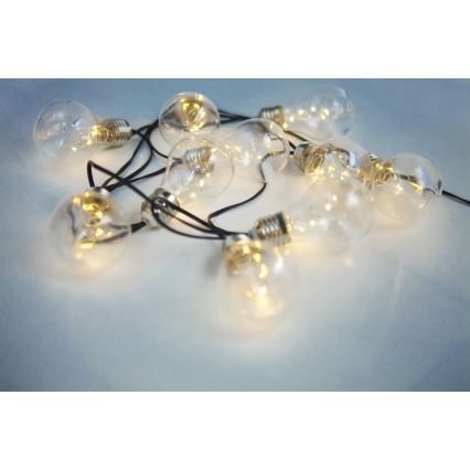 Globo - LED Solar-Lichterkette 10xLED/0,06W/3,2V 380 cm IP44 600 mAh